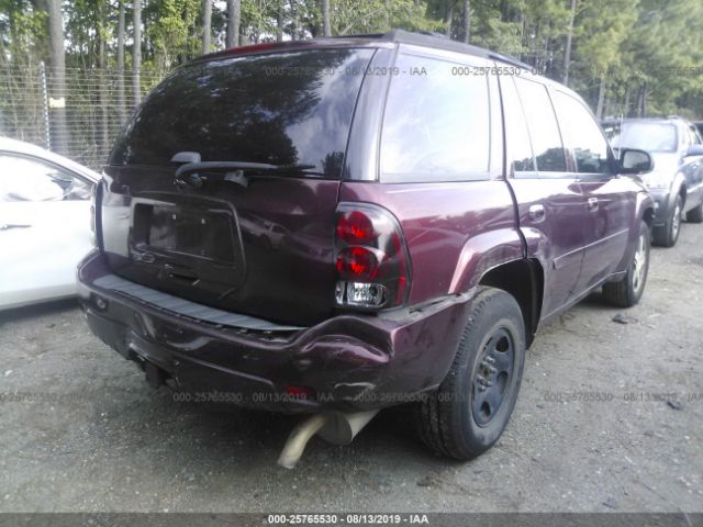 1GNDT13S272141895 - 2007 CHEVROLET TRAILBLAZER LS/LT Burgundy photo 6