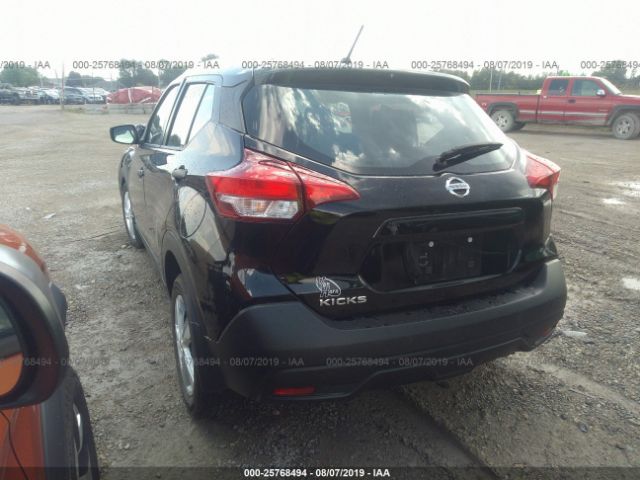 3N1CP5CU0KL514038 - 2019 NISSAN KICKS S/SR/SV Black photo 3