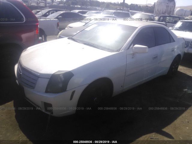 1G6DP577X70121192 - 2007 CADILLAC CTS HI FEATURE V6 White photo 2