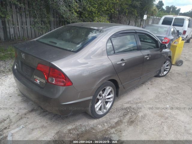 2HGFA16948H351487 - 2008 HONDA CIVIC EXL 灰色 照片 4