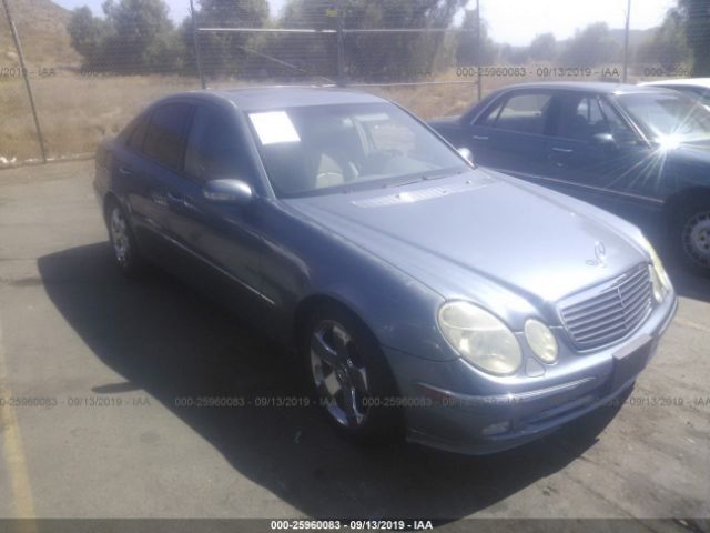 WDBUF65JX4A491700 - 2004 MERCEDES-BENZ E 320 Blue photo 1