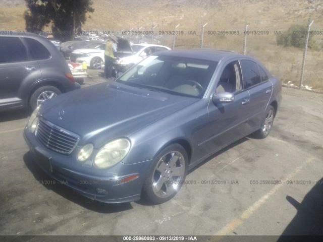 WDBUF65JX4A491700 - 2004 MERCEDES-BENZ E 320 Blue photo 2