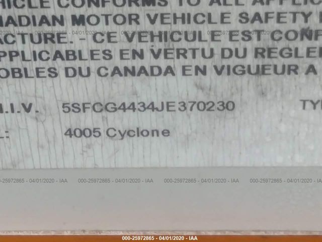 5SFCG4434JE370230 - 2018 HEARTLAND OTHER  香槟色 照片 9