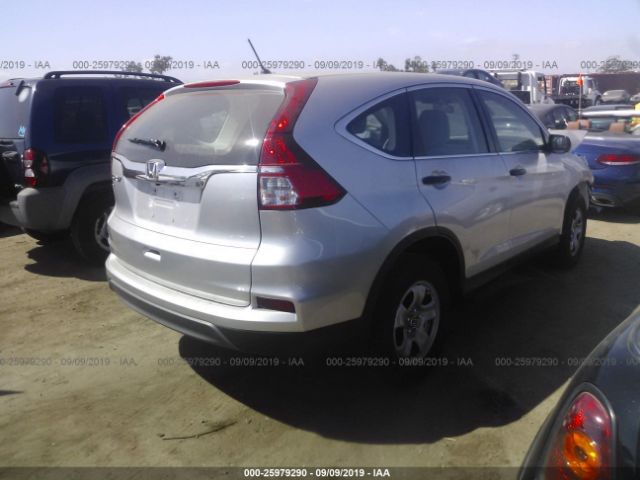 3CZRM3H38GG704510 - 2016 HONDA CR-V LX Silver photo 4