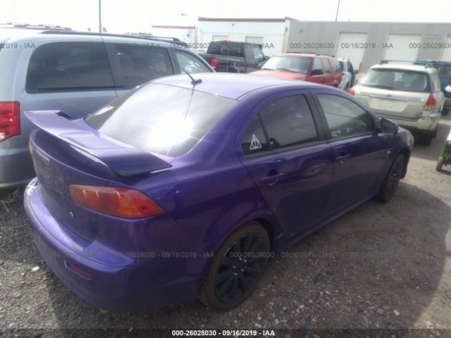 JA3AU86UX8U023208 - 2008 MITSUBISHI LANCER GTS Purple photo 4