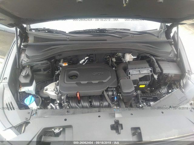 5NMS23AD0KH041110 - 2019 HYUNDAI SANTA FE SE Black photo 10