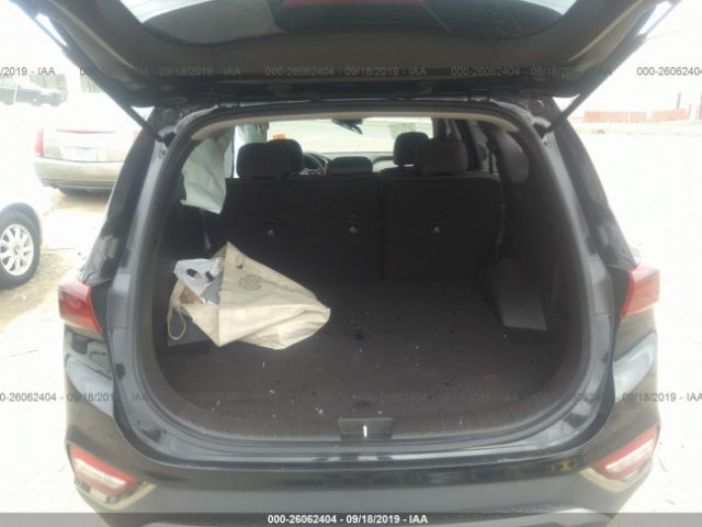 5NMS23AD0KH041110 - 2019 HYUNDAI SANTA FE SE Black photo 6