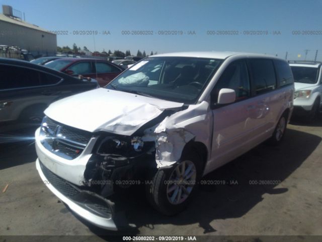 2C4RDGCG9DR688122 - 2013 DODGE GRAND CARAVAN SXT White photo 2