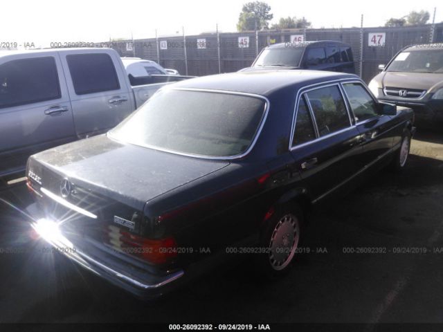 WDBCA39E0MA605161 - 1991 MERCEDES-BENZ 560 SEL Blue photo 4