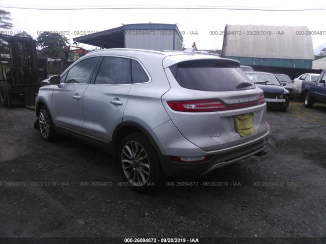 5LMCJ3C95HUL12821 - 2017 LINCOLN MKC RESERVE Silver photo 3