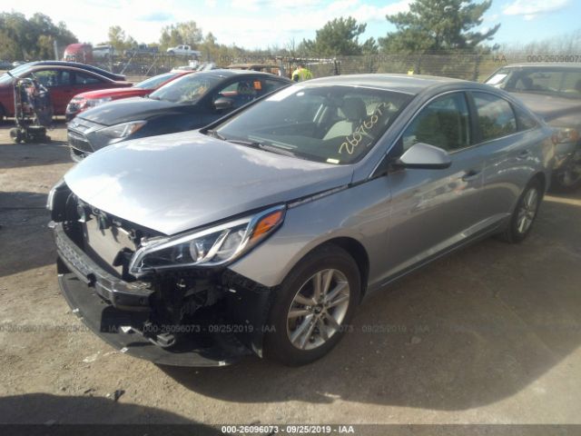 5NPE24AF7HH473564 - 2017 HYUNDAI SONATA SE 银色 照片 2