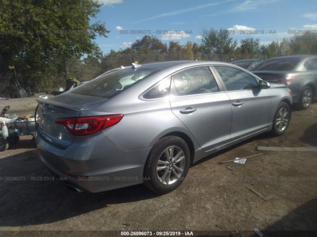 5NPE24AF7HH473564 - 2017 HYUNDAI SONATA SE 银色 照片 4