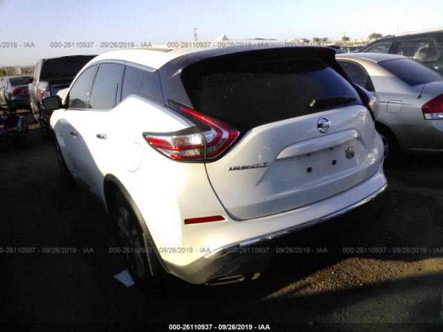 5N1AZ2MG4GN126285 - 2016 NISSAN MURANO S/SL/SV/PLATINUM White photo 3