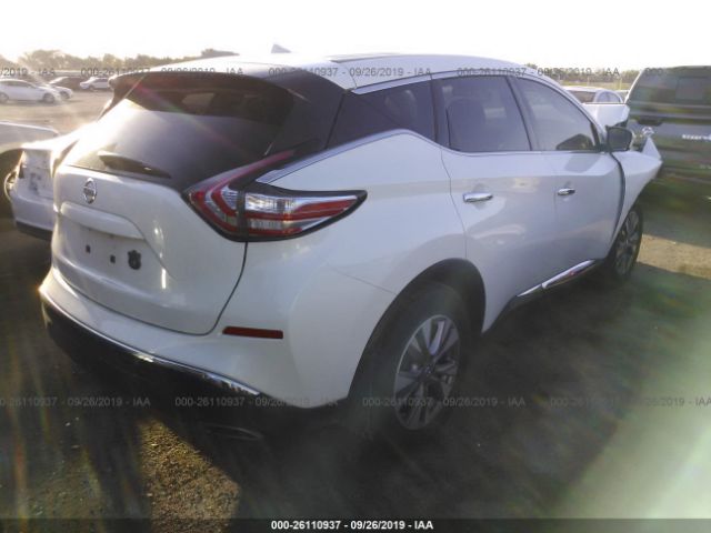 5N1AZ2MG4GN126285 - 2016 NISSAN MURANO S/SL/SV/PLATINUM White photo 4