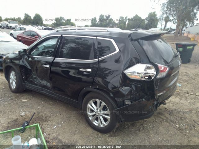 5N1AT2ML0FC769922 - 2015 NISSAN ROGUE S/SL/SV Black photo 6