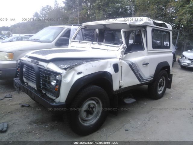 SALLDVAB7FA381976 - 1989 LAND ROVER 4 DOOR  White photo 2