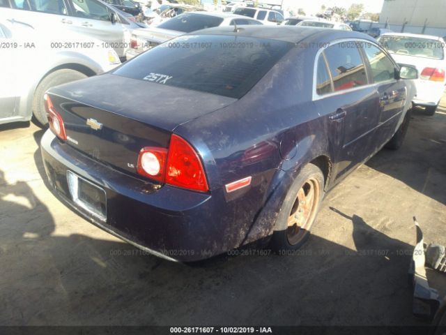 1G1ZG57NX94272409 - 2009 CHEVROLET MALIBU LS Blue photo 4