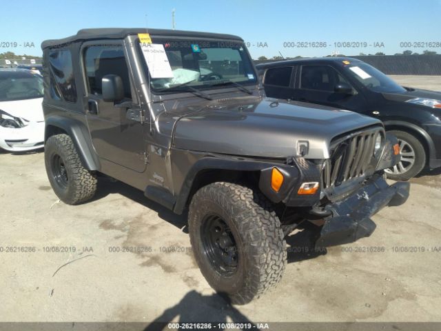 1J4FA39S44P785935 - 2004 JEEP WRANGLER X Dark Brown photo 1