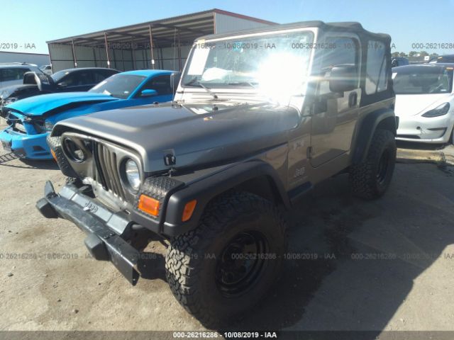 1J4FA39S44P785935 - 2004 JEEP WRANGLER X Dark Brown photo 2