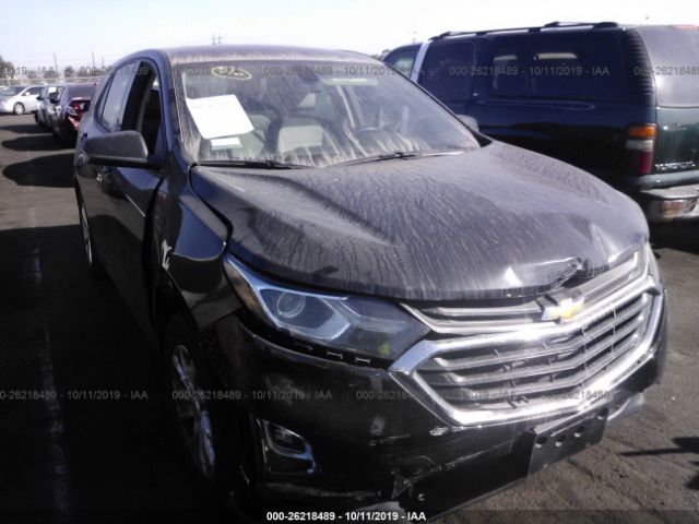 2GNAXHEV7J6352687 - 2018 CHEVROLET EQUINOX LS Black photo 1