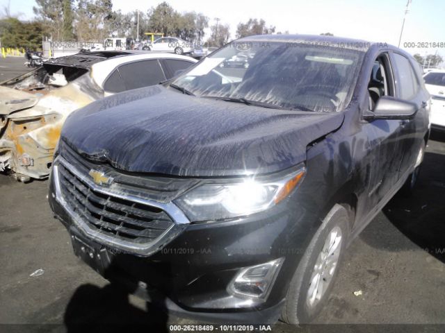 2GNAXHEV7J6352687 - 2018 CHEVROLET EQUINOX LS Black photo 2