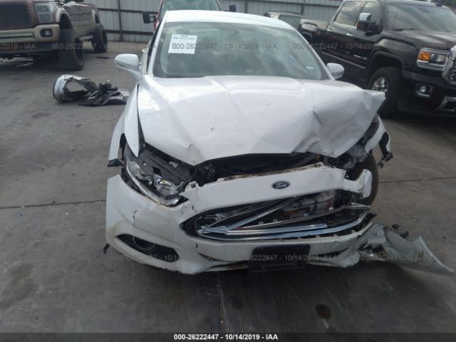 3FA6P0LU3DR170739 - 2013 FORD FUSION SE HYBRID White photo 6