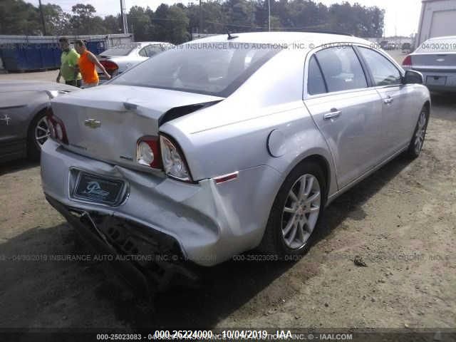 1G1ZE5E09AF323730 - 2010 CHEVROLET MALIBU LTZ ვერცხლისფერი ფოტო 4
