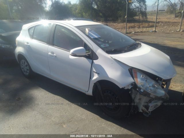 JTDKDTB31C1517425 - 2012 TOYOTA PRIUS C  White photo 1