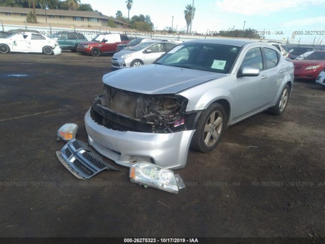 1B3BD1FB5BN554329 - 2011 DODGE AVENGER MAINSTREET Gray photo 2