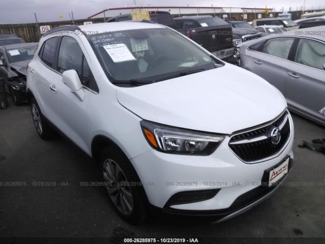 KL4CJASB6KB711363 - 2019 BUICK ENCORE PREFERRED White photo 1