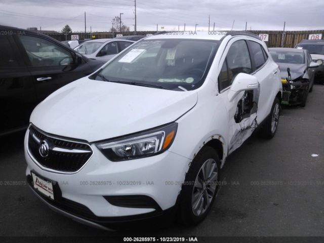 KL4CJASB6KB711363 - 2019 BUICK ENCORE PREFERRED White photo 2