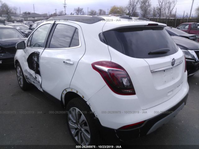 KL4CJASB6KB711363 - 2019 BUICK ENCORE PREFERRED White photo 3