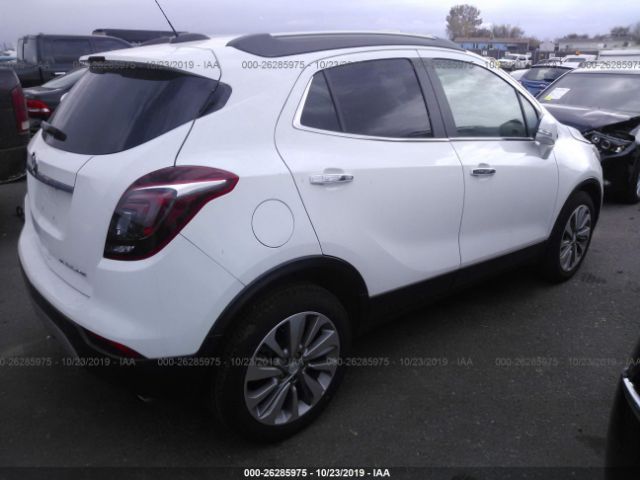 KL4CJASB6KB711363 - 2019 BUICK ENCORE PREFERRED White photo 4