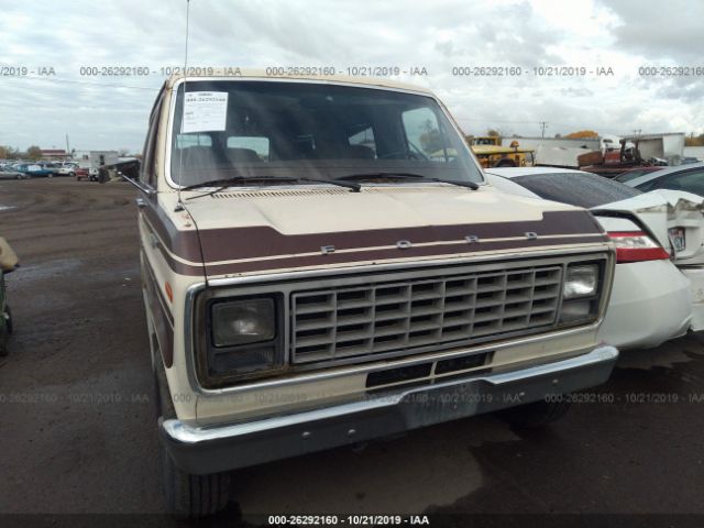 1FDEE14FXCHA08555 - 1982 FORD ECONOLINE E150 VAN Brown photo 6