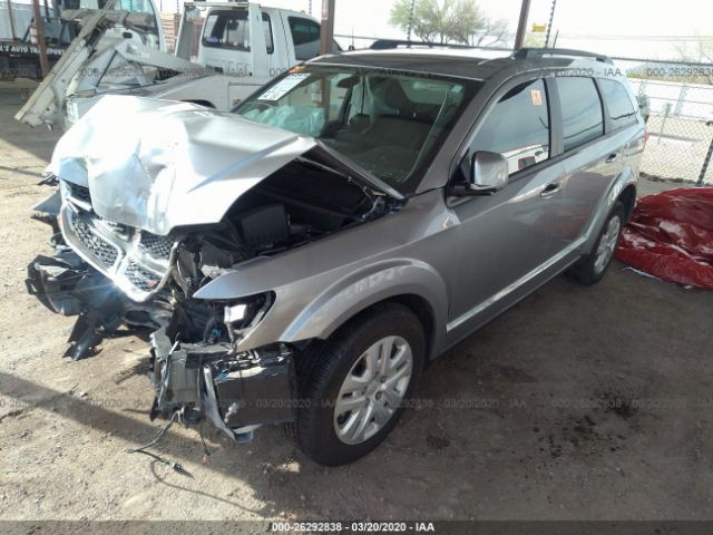 3C4PDCBG1JT525183 - 2018 DODGE JOURNEY SXT Silver photo 2