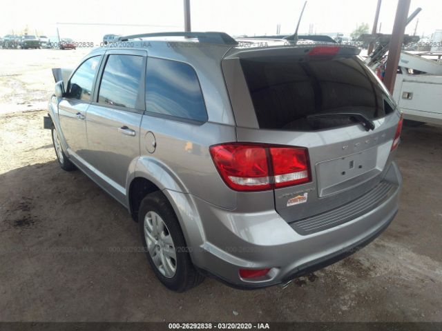 3C4PDCBG1JT525183 - 2018 DODGE JOURNEY SXT Silver photo 3