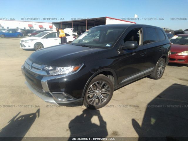 JA4AD2A37JJ004923 - 2018 MITSUBISHI OUTLANDER ES Black photo 2