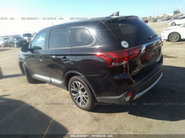 JA4AD2A37JJ004923 - 2018 MITSUBISHI OUTLANDER ES Black photo 3