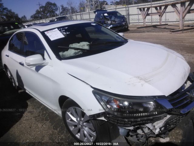 1HGCR2F89EA305091 - 2014 HONDA ACCORD EXL White photo 1