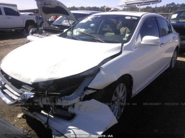 1HGCR2F89EA305091 - 2014 HONDA ACCORD EXL White photo 2