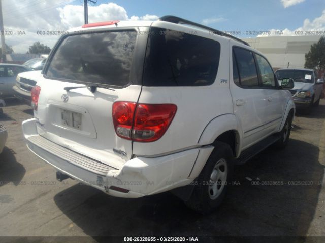 5TDZT34A76S267774 - 2006 TOYOTA SEQUOIA SR5 White photo 4