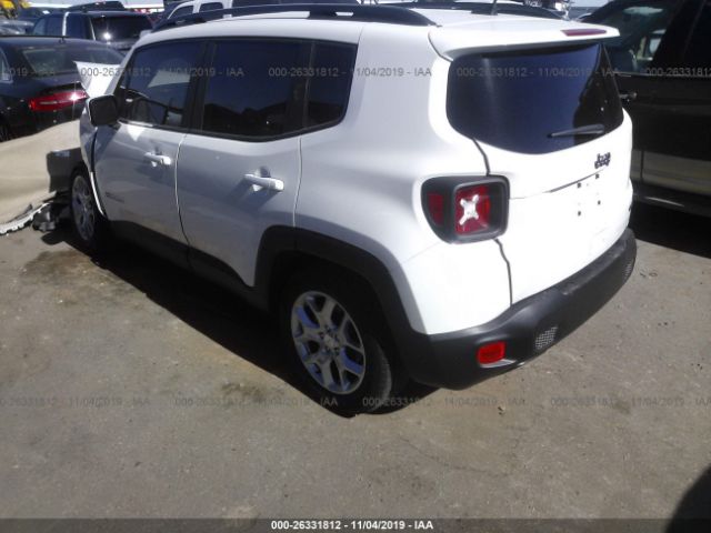 ZACCJABB9JPH96144 - 2018 JEEP RENEGADE LATITUDE White photo 3