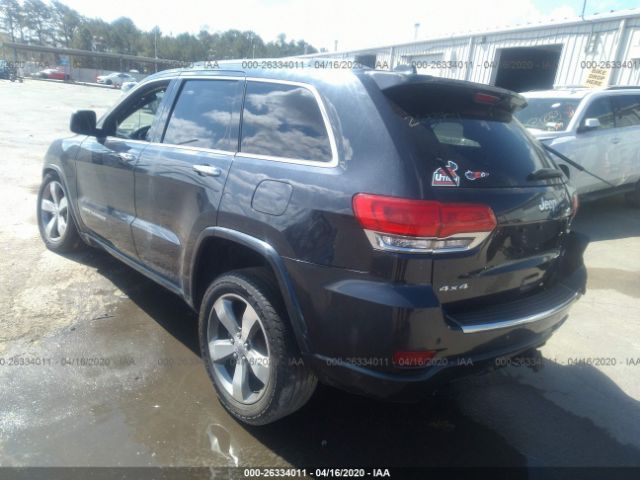 1C4RJFCG2FC638449 - 2015 JEEP GRAND CHEROKEE OVERLAND Gray photo 3