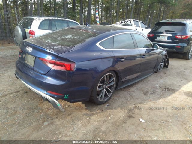 WAUC4CF56JA059164 - 2018 AUDI S5 PRESTIGE Blue photo 4