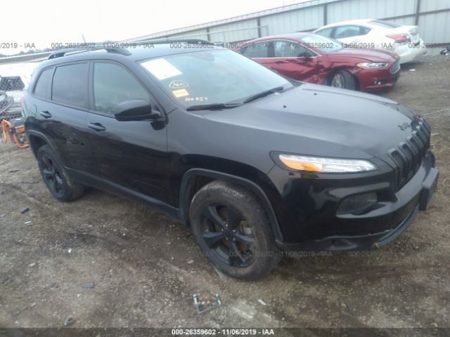 1C4PJMCBXGW210614 - 2016 JEEP CHEROKEE LATITUDE Black photo 1