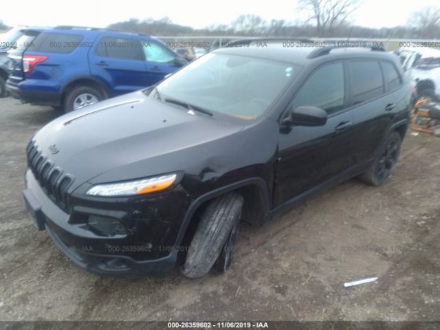 1C4PJMCBXGW210614 - 2016 JEEP CHEROKEE LATITUDE Black photo 2