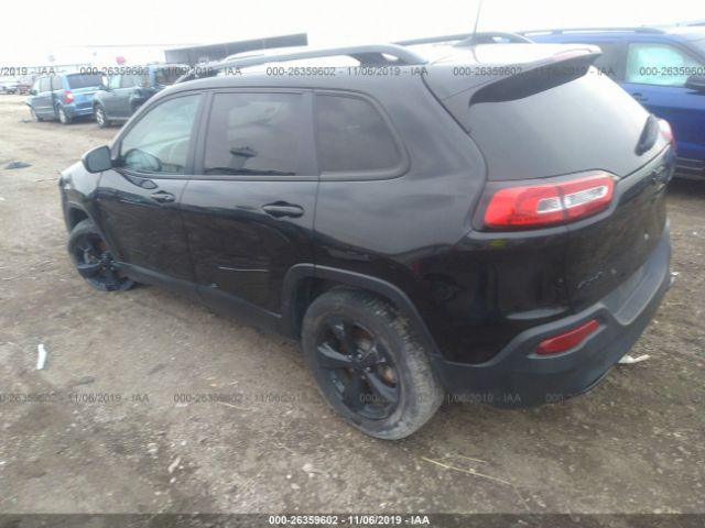 1C4PJMCBXGW210614 - 2016 JEEP CHEROKEE LATITUDE Black photo 3