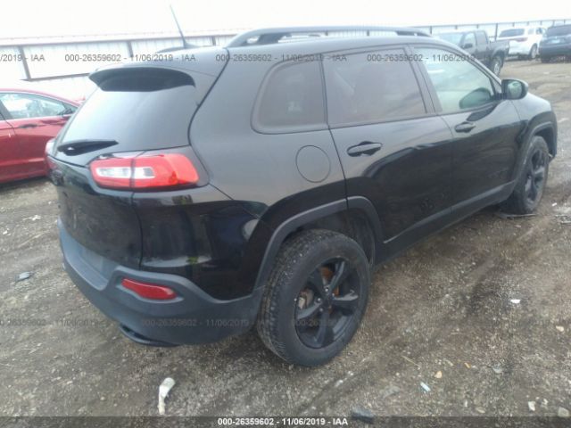 1C4PJMCBXGW210614 - 2016 JEEP CHEROKEE LATITUDE Black photo 4