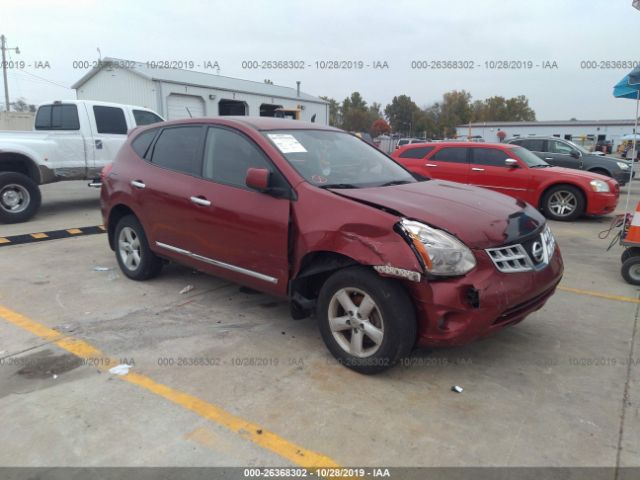 JN8AS5MV3DW105446 - 2013 NISSAN ROGUE S/SV Red photo 1