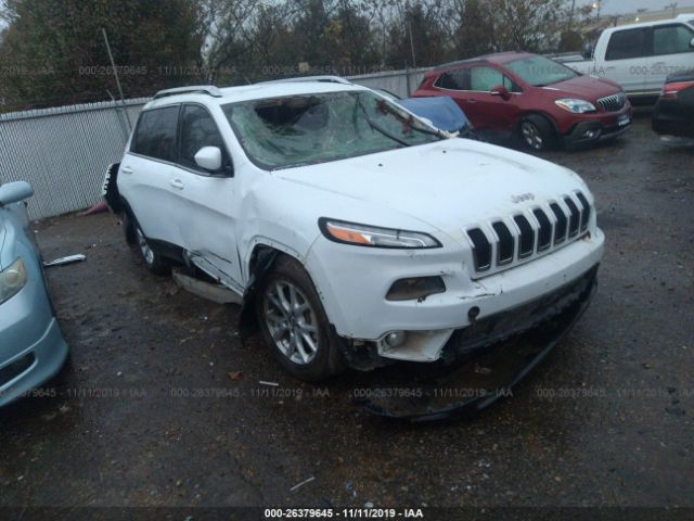 1C4PJLCS4EW185457 - 2014 JEEP CHEROKEE LATITUDE White photo 1